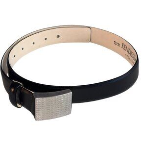 Fendissime By Fendi Belt Black Women’s Sz 75/30 Italy Designer